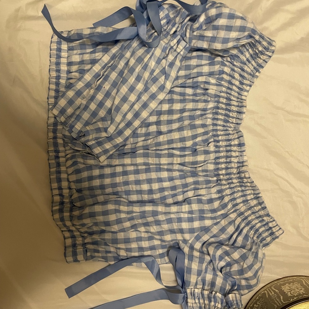 Baby blue, plus size crop top